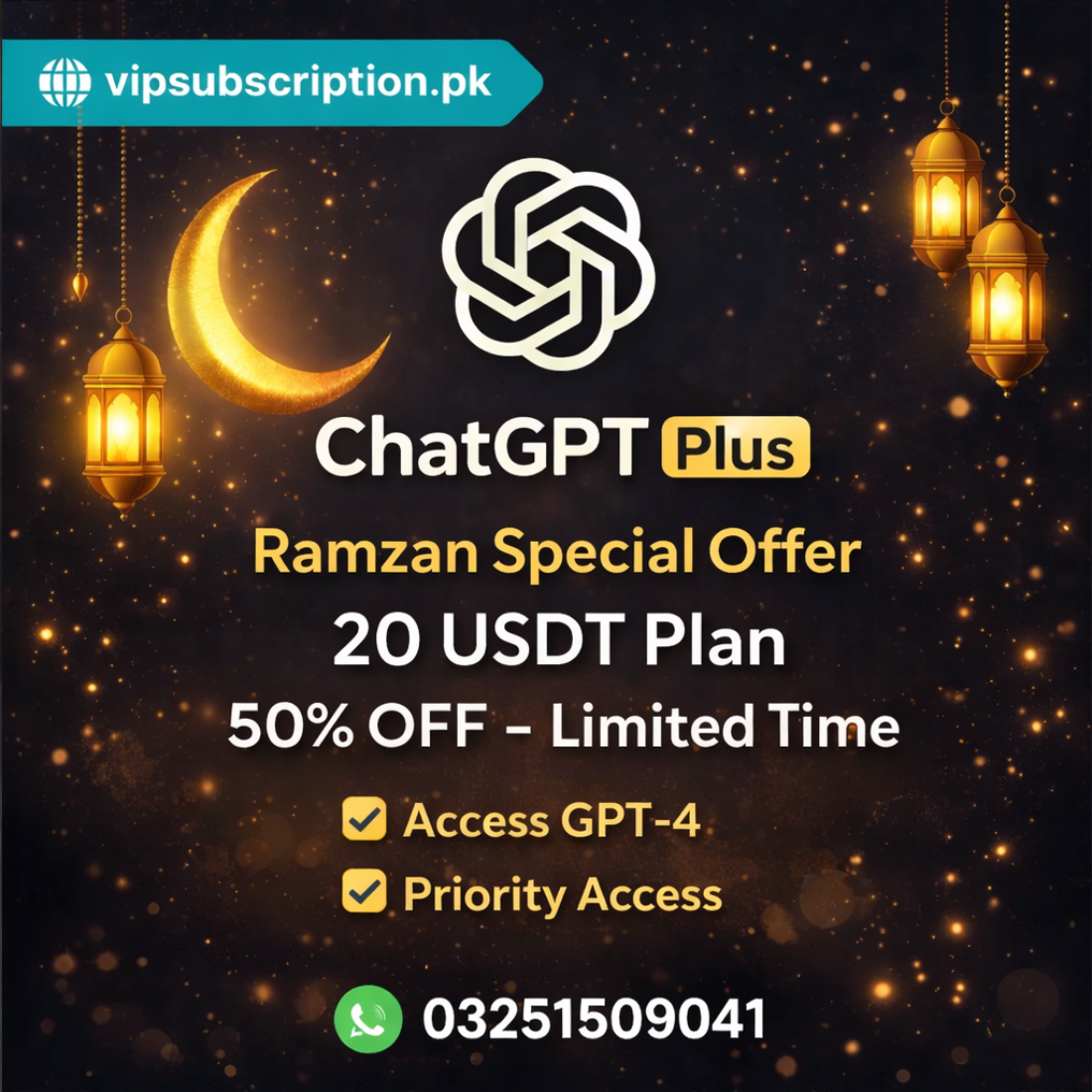 Chat GPT Plus Plan - 1 Month  Full-Private