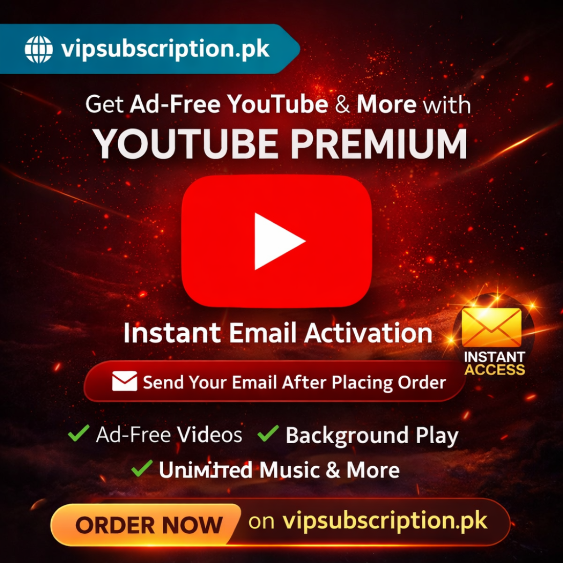 YouTube Premium 30 Days Plan | Ad-Free + Background Play