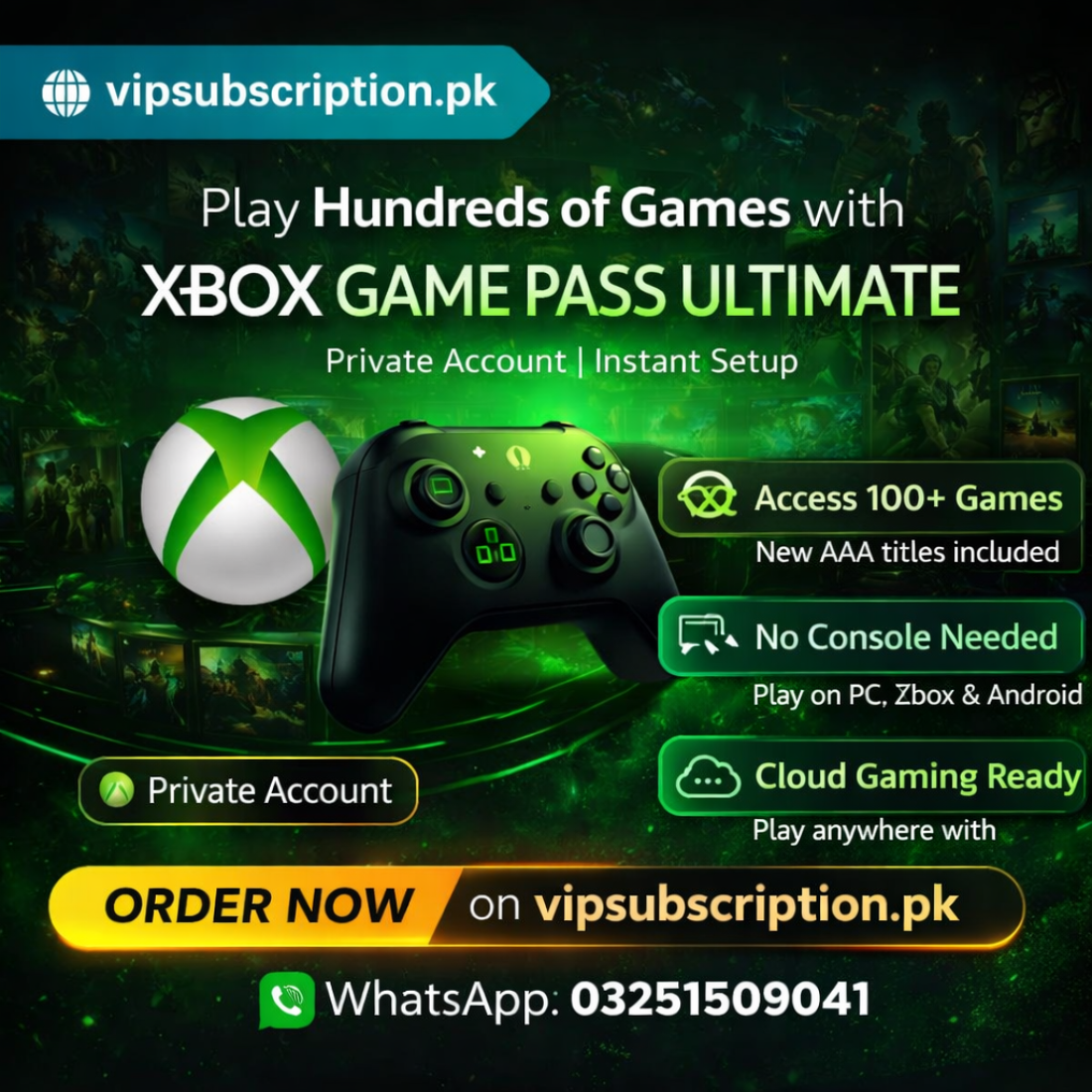 Xbox Game Pass Ultimate Plan – Private Account Access