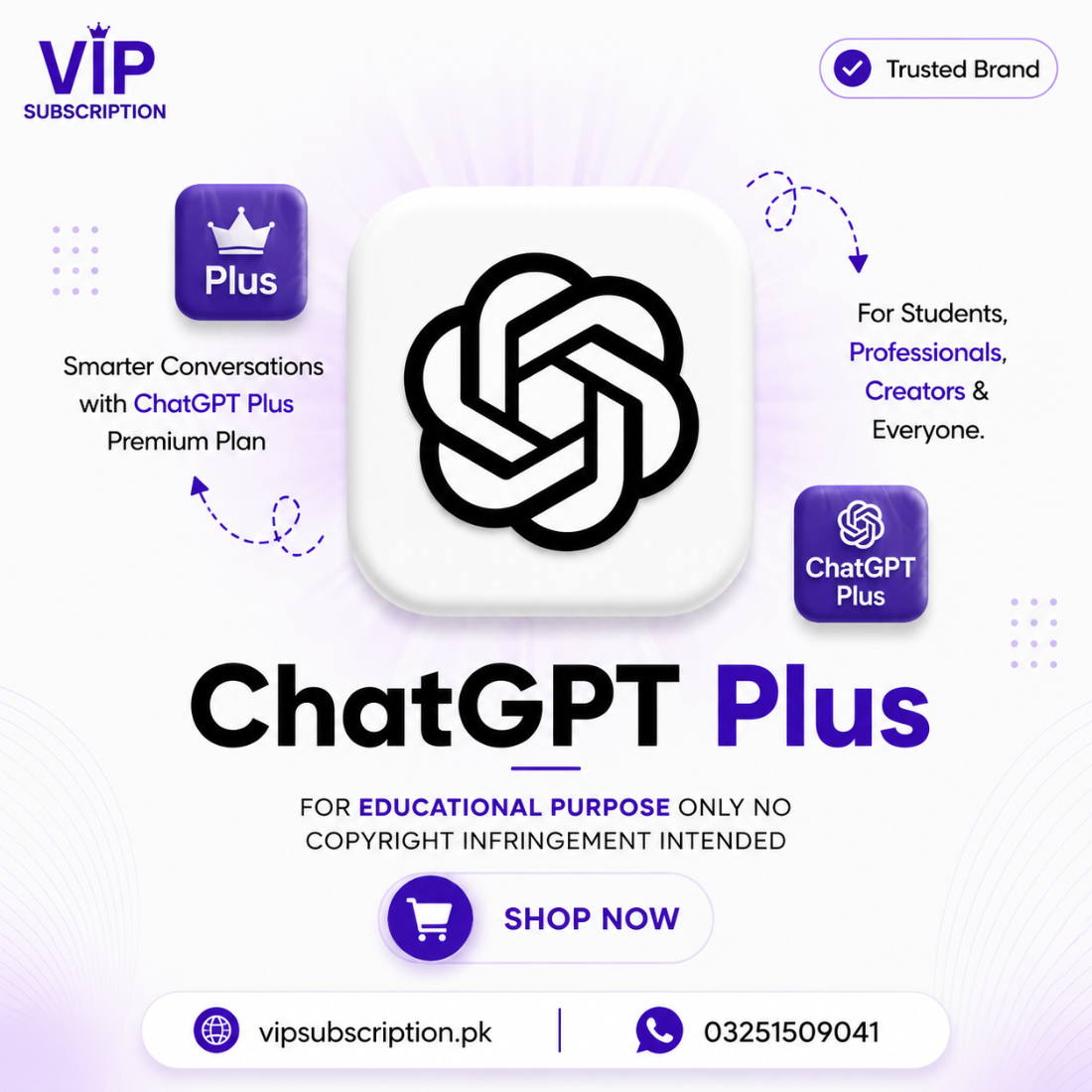 Chat GPT Plus Plan - 1 Month  Single User