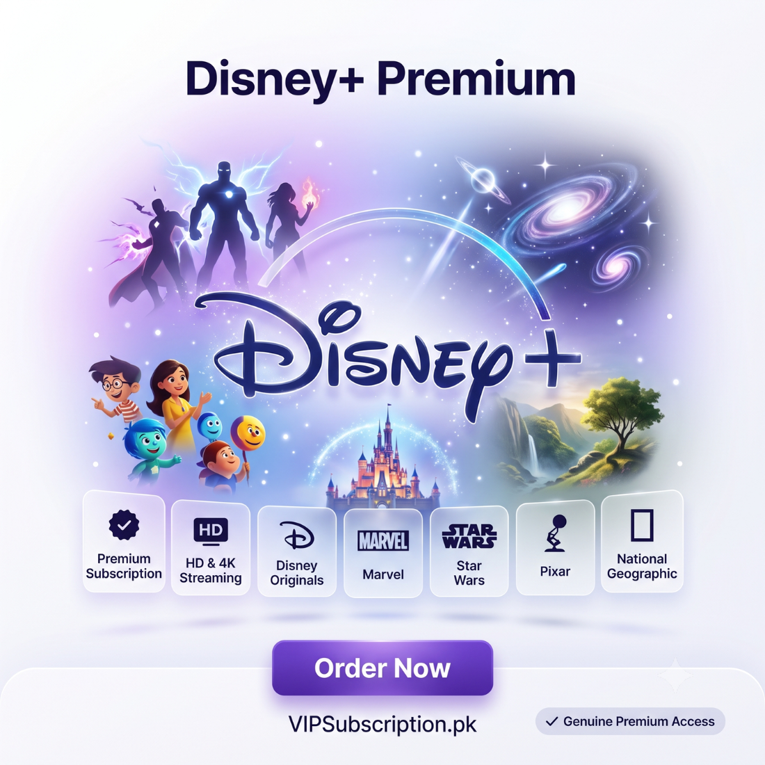 Disney+ with VPN 1 Month Single Screen